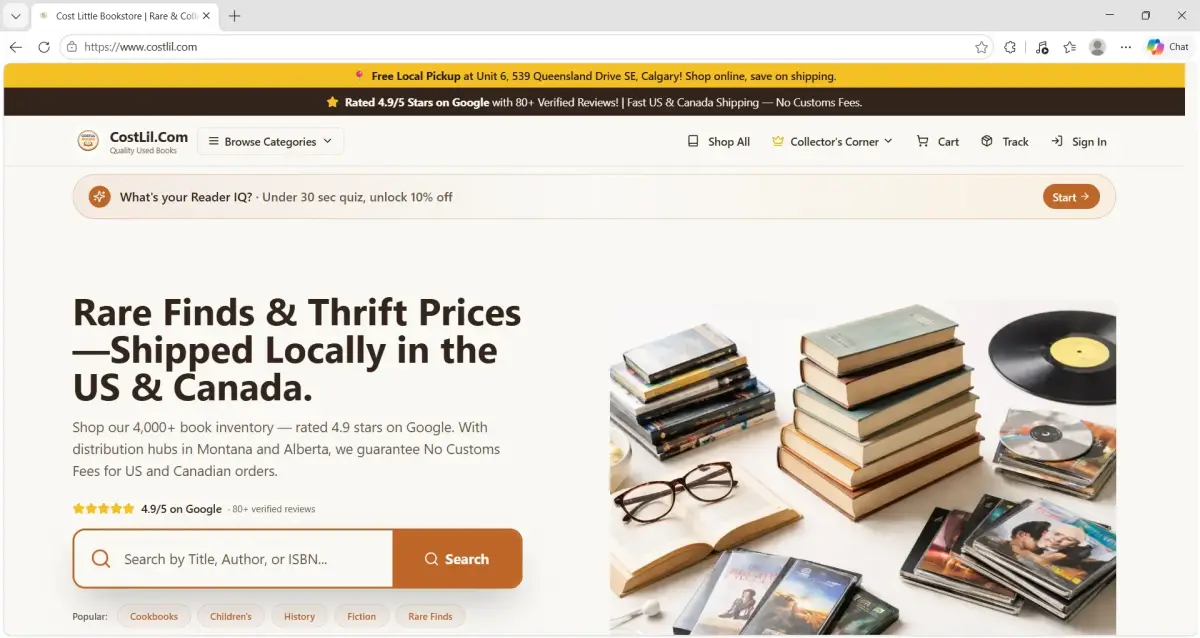 CostLil — Rare finds & thrift prices, shipped locally in the US & Canada